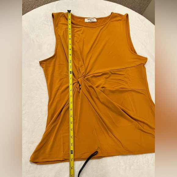 Zenana Yellow/Orange Tank Top - Size XL - Picture 4 of 8